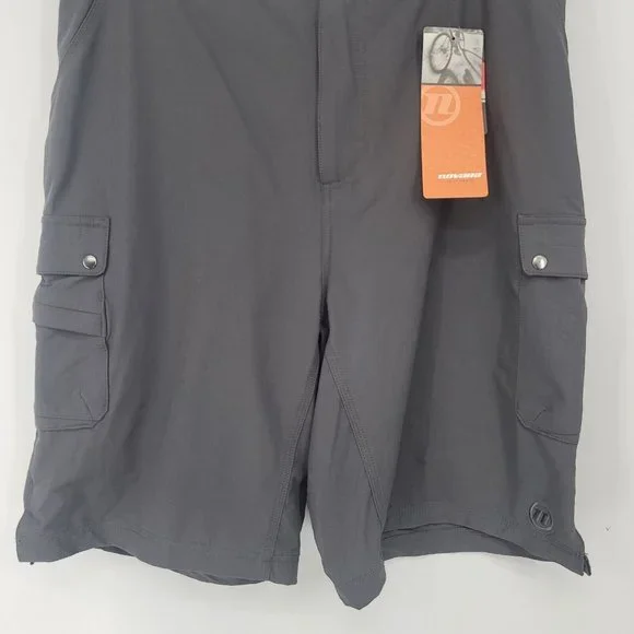 NOVARA Men's Cycling Biking Shorts Metro Gel Double Chamois Gray Size XL NEW - Picture 4 of 10